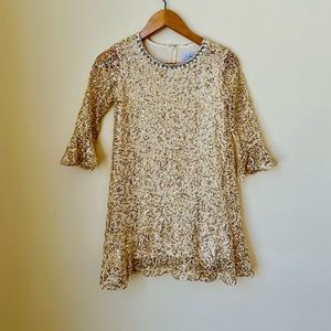 Girl Gold Dress
